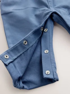 Rompertjes En Tuinbroeken|Baker by Ted Baker Blue Smart Bow Tie Rompersuit