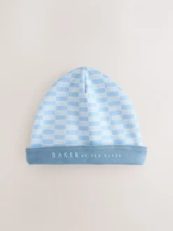 Rompertjes En Tuinbroeken|Baker by Ted Baker Blue Sleepsuits and Reversible Hat Set
