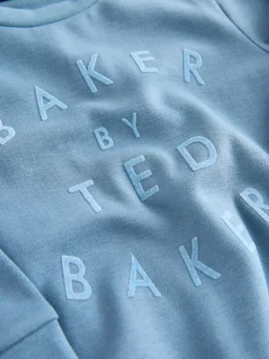 Rompertjes En Tuinbroeken|Baker by Ted Baker Blue Sleepsuits and Reversible Hat Set