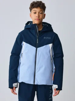 Jassen En Jacks*Baker by Ted Baker Blue Waterproof Padded Ski Coat