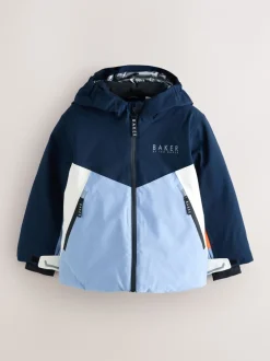 Jassen En Jacks*Baker by Ted Baker Blue Waterproof Padded Ski Coat