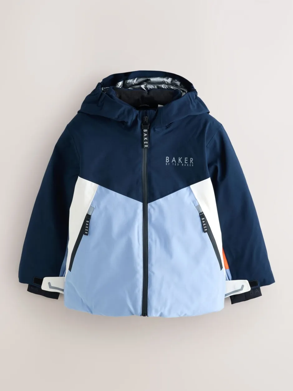 Jassen En Jacks*Baker by Ted Baker Blue Waterproof Padded Ski Coat
