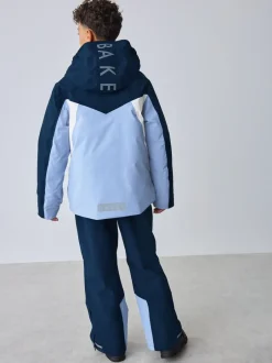 Jassen En Jacks*Baker by Ted Baker Blue Waterproof Padded Ski Coat