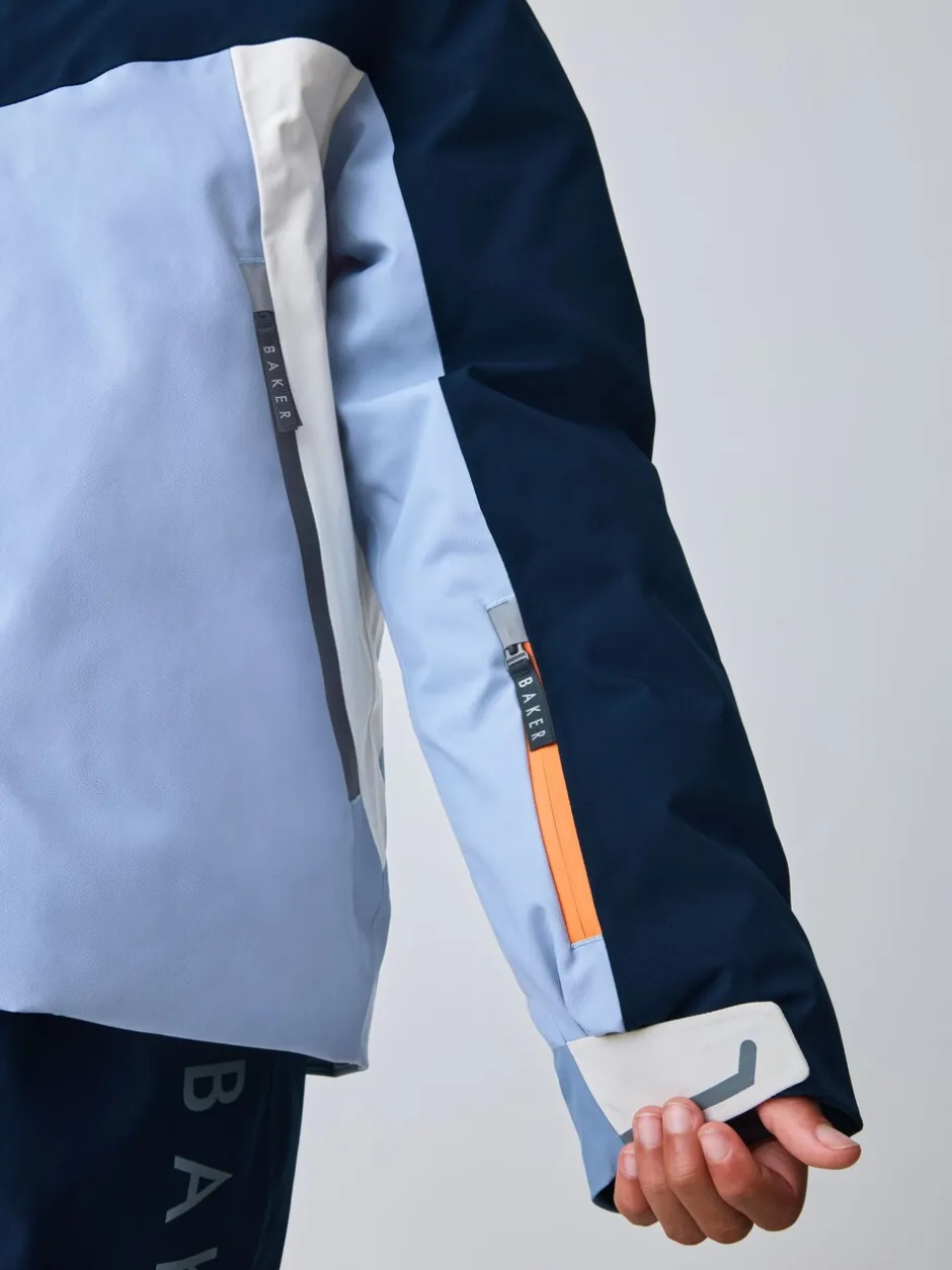 Jassen En Jacks*Baker by Ted Baker Blue Waterproof Padded Ski Coat