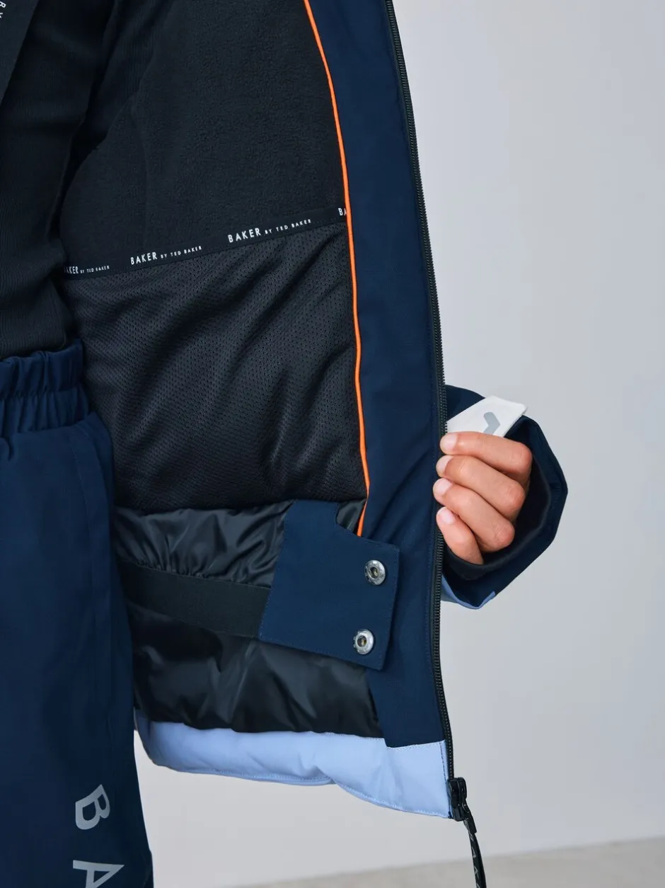 Jassen En Jacks*Baker by Ted Baker Blue Waterproof Padded Ski Coat