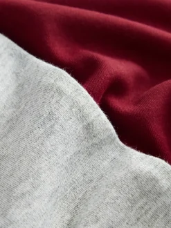 Rompertjes En Tuinbroeken|Baker by Ted Baker Burgundy Red/Grey Romper and Reversible Hat