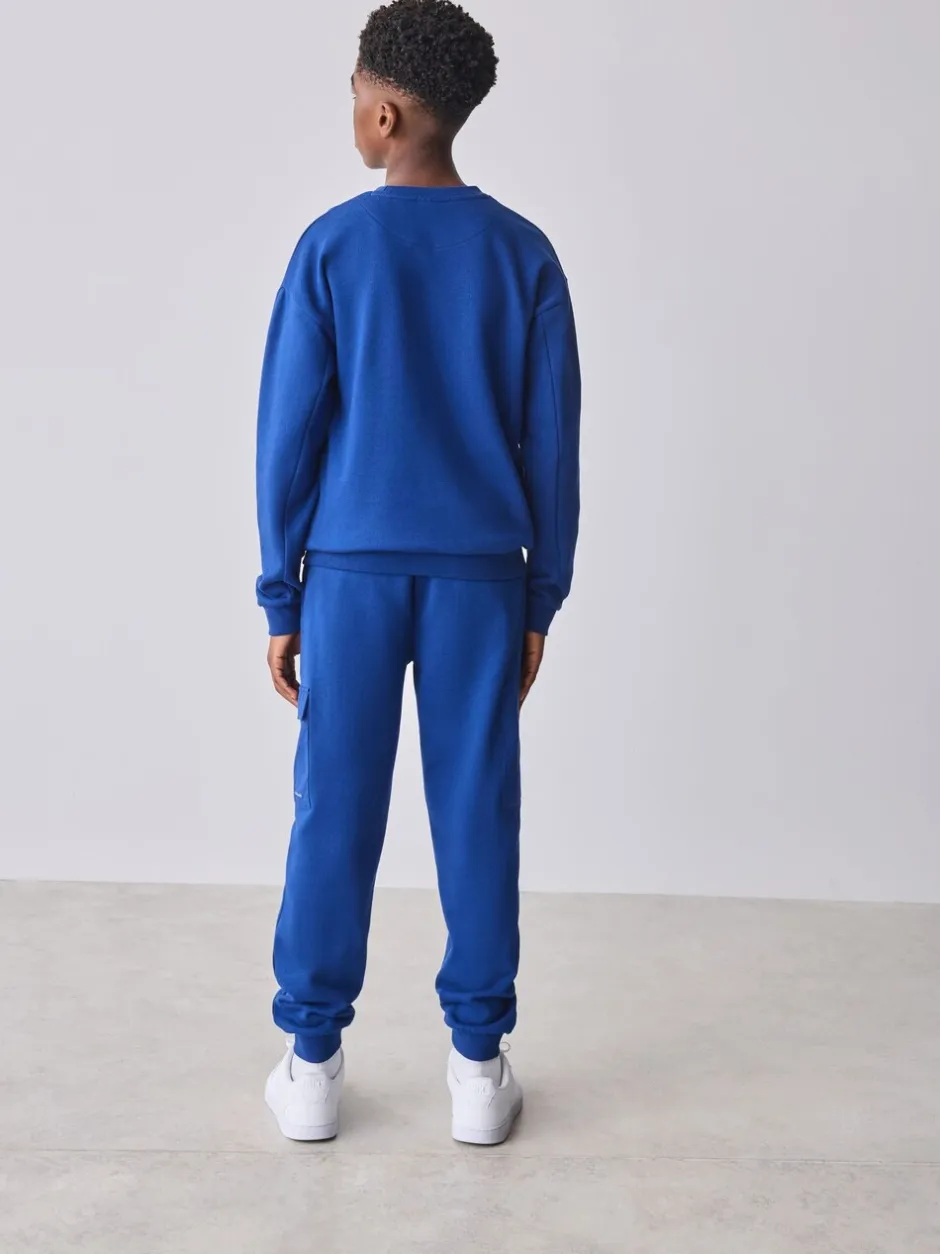 Joggingbroeken|Sweaters En Hoody´S|Baker by Ted Baker Cobalt Blue Oversized Sweatshirt and Joggers Set