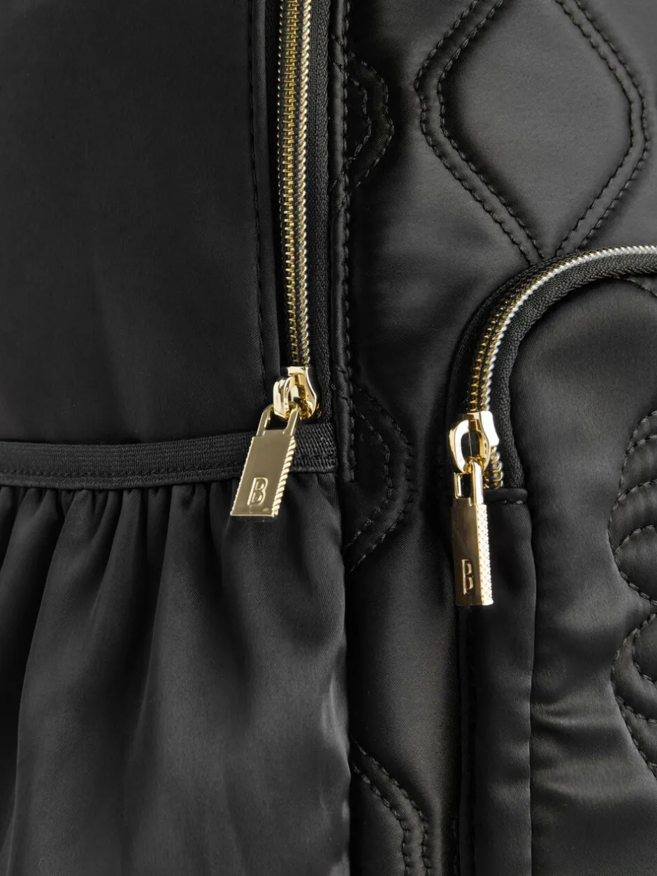 Tassen*Baker by Ted Baker gewatteerde zwarte rugzak met strik en etui voor meisjes, voor de Back to School collectie