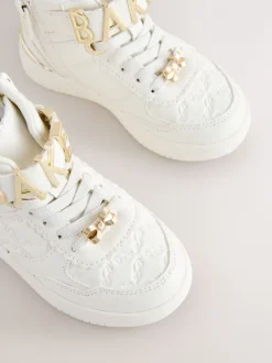 Sneakers*Baker by Ted Baker Girls White Charm Hi-Top Trainers