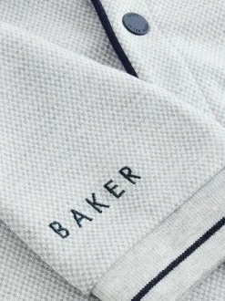 Rompertjes En Tuinbroeken|Baker by Ted Baker grijs getextureerde romper