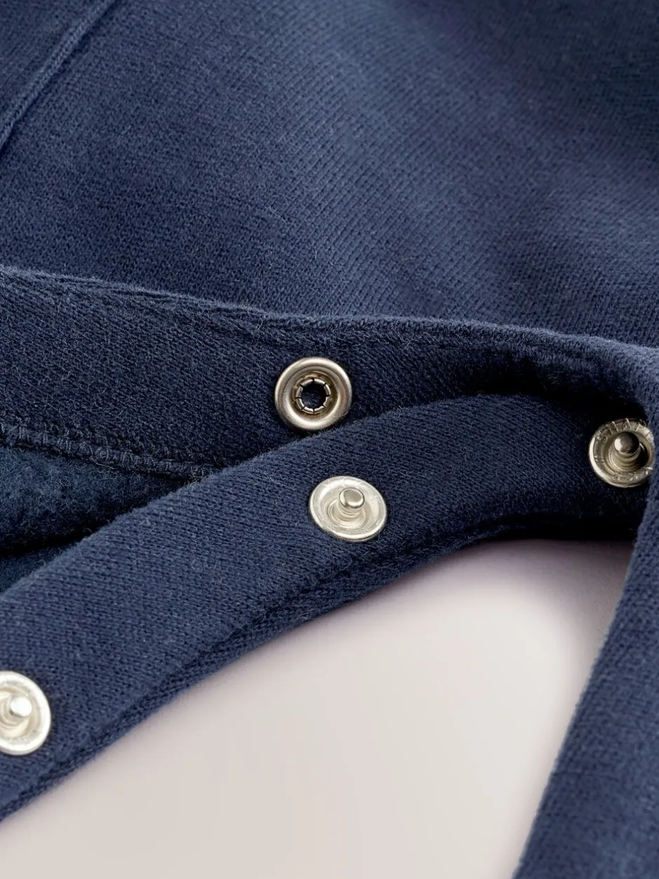 Rompertjes En Tuinbroeken|Baker by Ted Baker kiezelkleurig marineblauw en rood varsity-rompertje