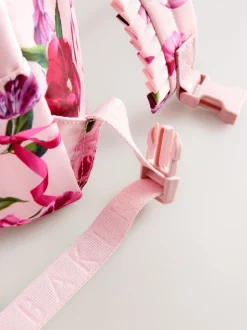 Tassen*Baker by Ted Baker meisjes roze terug naar school rugzak met bloemenprint en strik