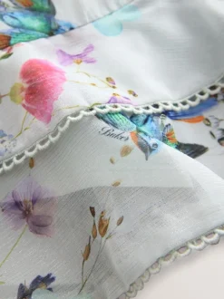 Overhemden En Blouses|Baker by Ted Baker Mint Green All Over Printed Chiffon Blouse