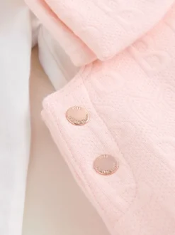Jumpsuits En Playsuits|Baker by Ted Baker Pink Jacquard Bow Dungarees & T-Shirt Set