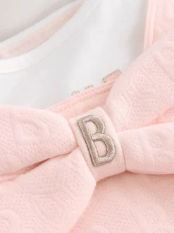 Jumpsuits En Playsuits|Baker by Ted Baker Pink Jacquard Bow Dungarees & T-Shirt Set