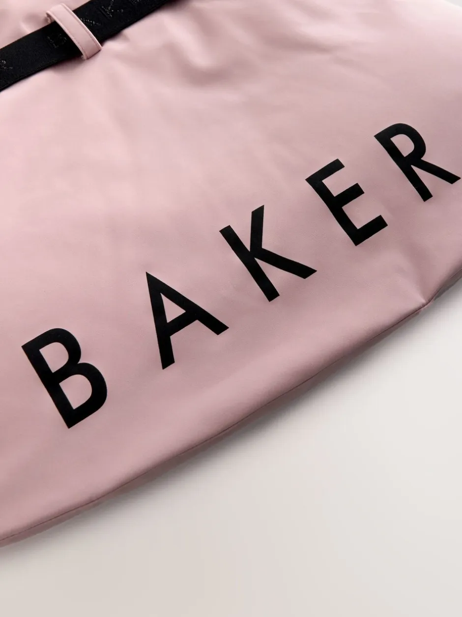 Jassen En Jacks*Baker by Ted Baker Pink Waterproof Belted Padded Ski Jacket