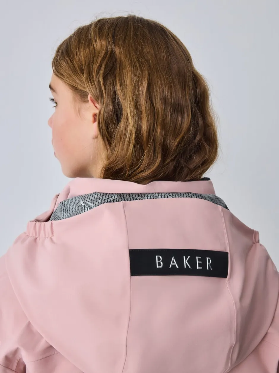 Jassen En Jacks*Baker by Ted Baker Pink Waterproof Belted Padded Ski Jacket