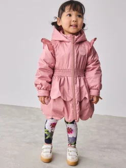 Schoolkleding|Jassen En Jacks*Baker by Ted Baker roze regenbestendige lichtgewicht regenjas met geschulpte rand