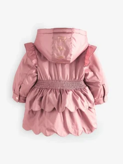 Schoolkleding|Jassen En Jacks*Baker by Ted Baker roze regenbestendige lichtgewicht regenjas met geschulpte rand