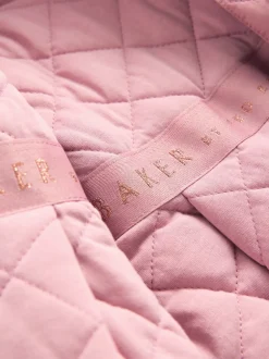 Schoolkleding|Jassen En Jacks*Baker by Ted Baker roze regenbestendige lichtgewicht regenjas met geschulpte rand