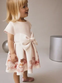 Gelegenheidskleding|Jurken*Next - Scuba Occasion Dress (3mths-7yrs) Balletroze
