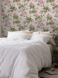 Behang|Next Behang met vogels en bloemen Mauve-paars
