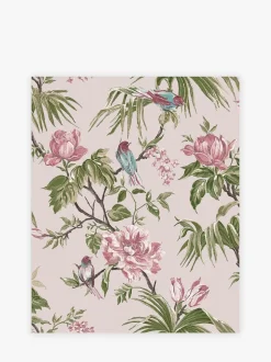 Behang|Next Behang met vogels en bloemen Mauve-paars