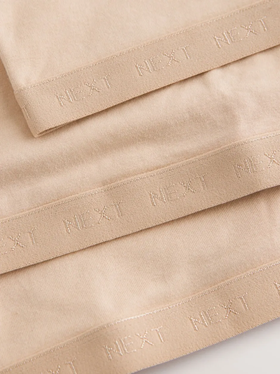 Alle Ondergoed|Next Beige - Set van 3 crop tops met diepe ronde hals (5 - 16 jr)