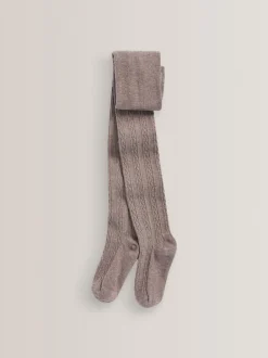 Sokken En Panty's|Sokken En Panty's*Next - Verpakking van 3 kabelmaillots met hoog katoengehalte Beigebruin-crème/bruin