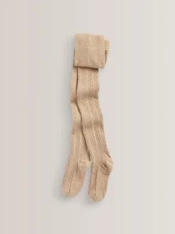 Sokken En Panty's|Sokken En Panty's*Next - Verpakking van 3 kabelmaillots met hoog katoengehalte Beigebruin-crème/bruin