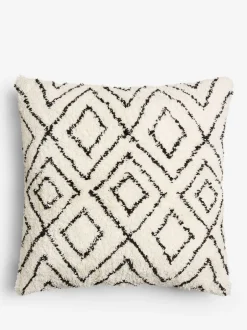 Kussentjes En Plaids|Kussentjes En Plaids*Next Berber kussen met minimalistisch geometrisch patroon van 50 x 50 cm