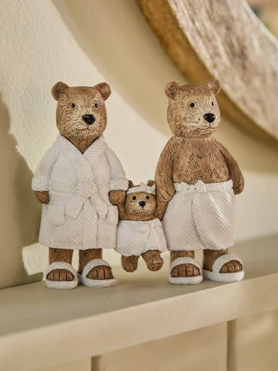 Decoraties|Next Bertie Bear Family Bathroom Ornament
