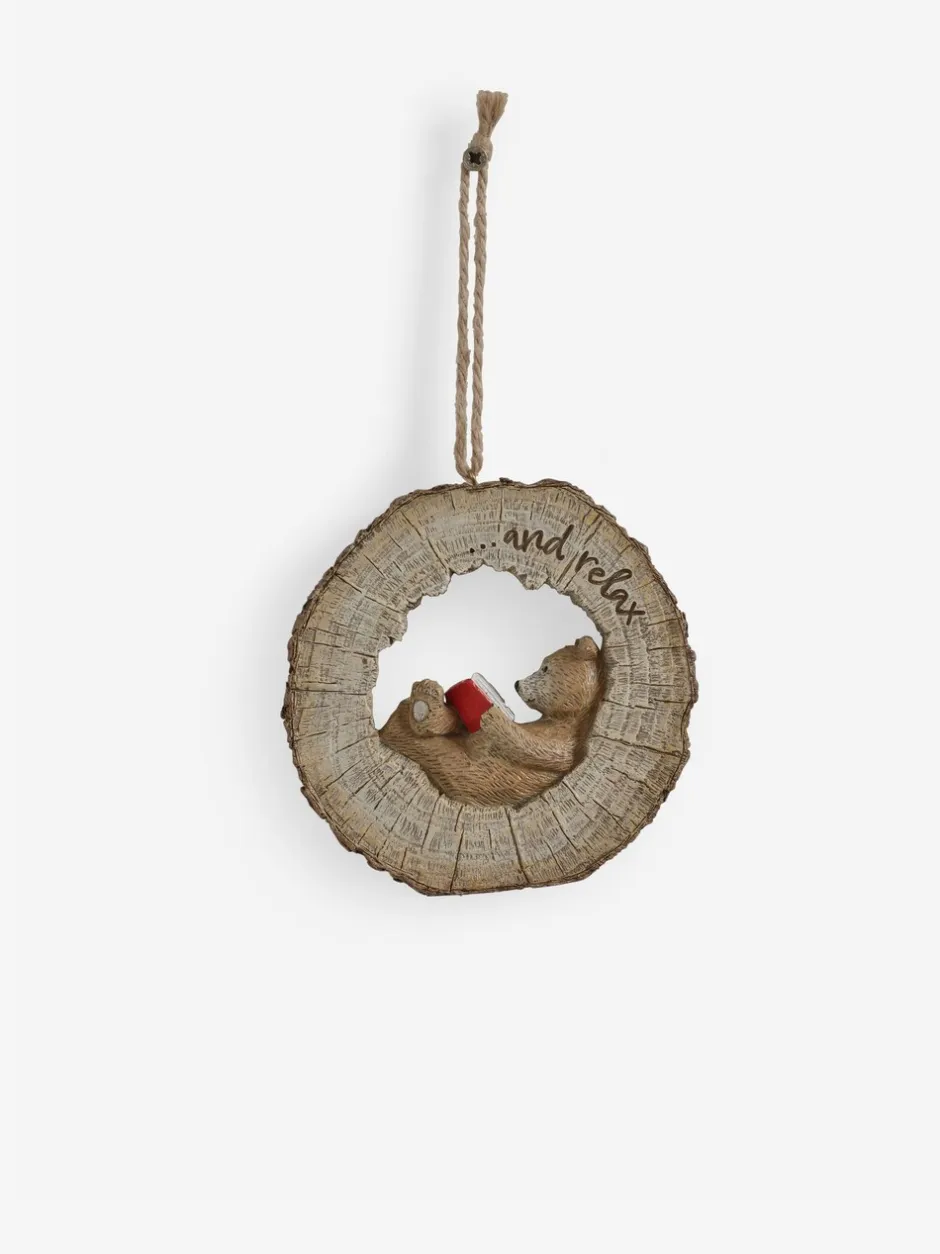 Decoraties|Next Bertie Bear Reading Hanging Decoration