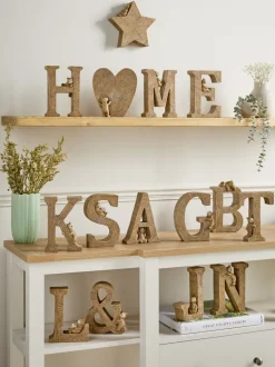 Decoraties*Next Bertie the Bear monogram ornamenten