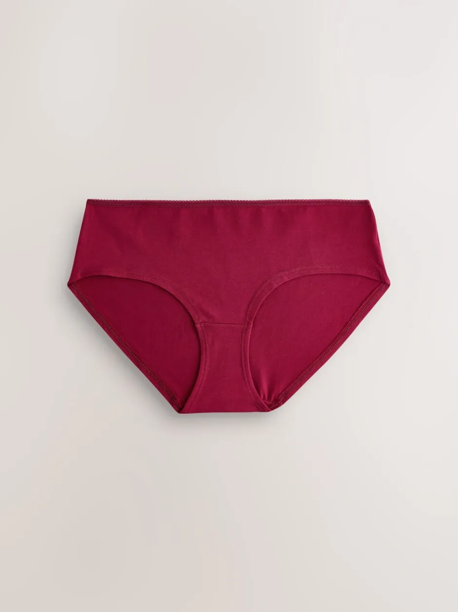 Onderbroeken|Next Bessenkleur/roze - Set van 7 slips met hoog katoengehalte