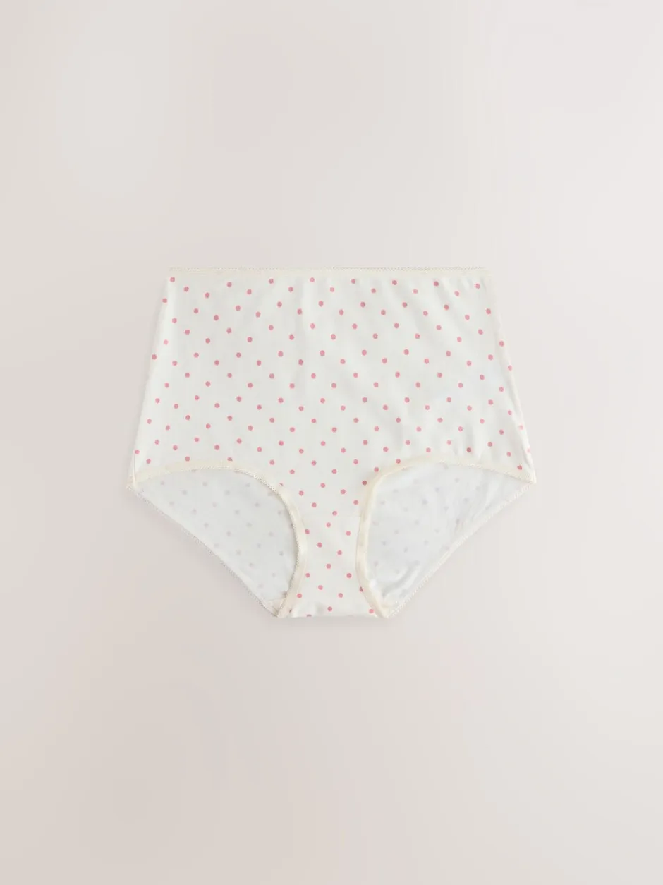 Onderbroeken*Next - Set van 7 slips met hoog katoengehalte Bessenkleur/roze
