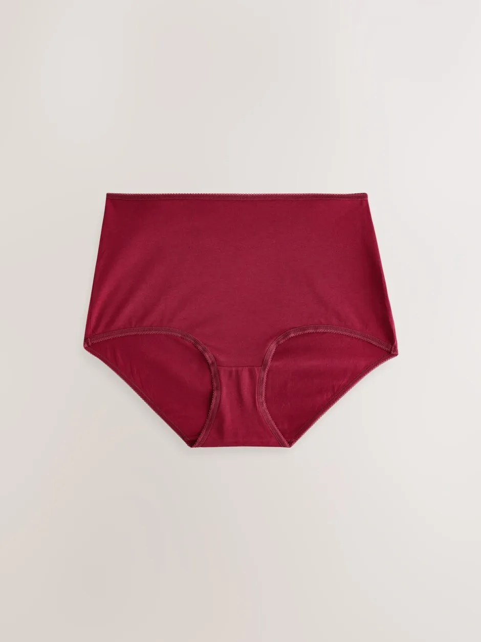 Onderbroeken*Next - Set van 7 slips met hoog katoengehalte Bessenkleur/roze