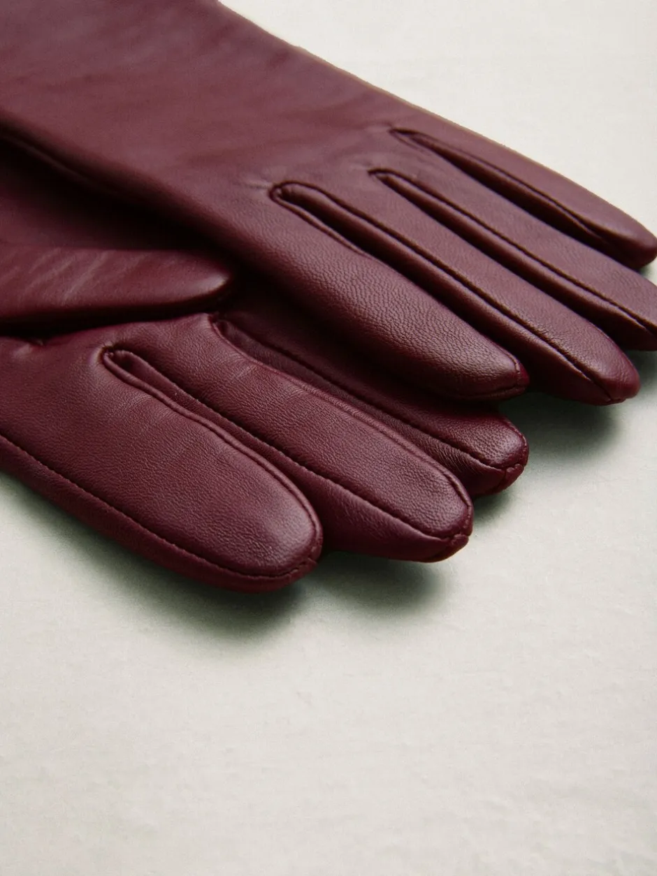Mutsen, Handschoenen En Sjaals*Next Bessenrood - Leren handschoenen