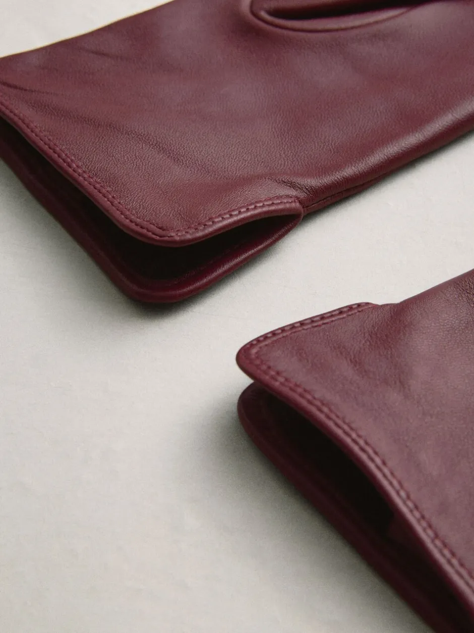 Mutsen, Handschoenen En Sjaals*Next Bessenrood - Leren handschoenen