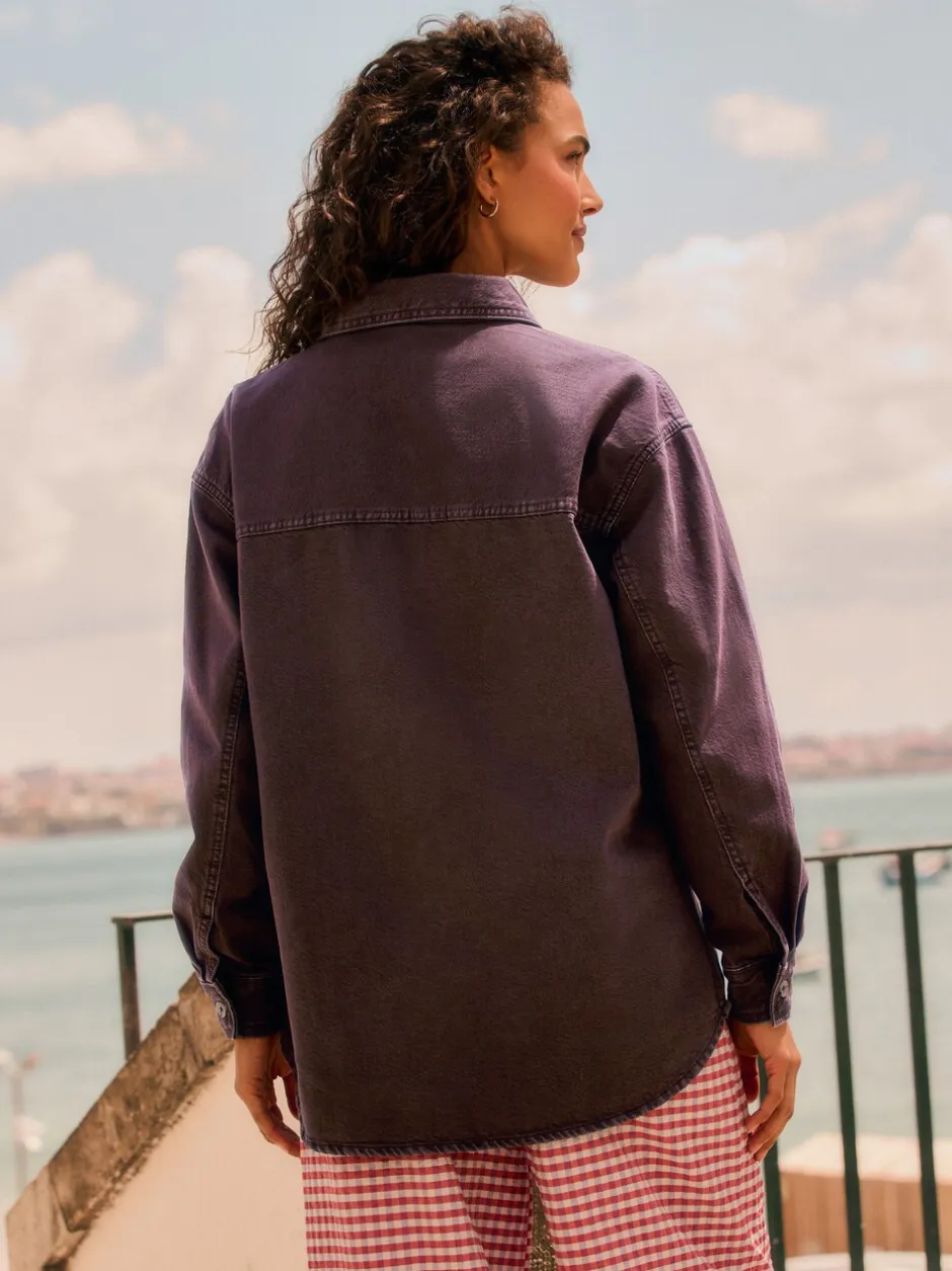Blouses En Overhemden|Tops En T-Shirts|Next Bessenrood - Oversized denim overhemd