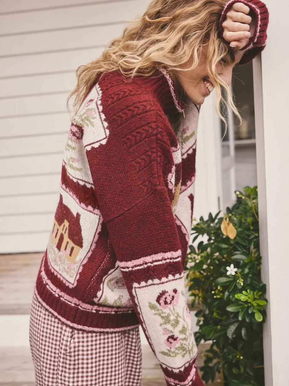Gebreide Kleding|Next Bessenroze - House Knit Cardigan