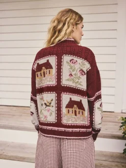 Gebreide Kleding|Next Bessenroze - House Knit Cardigan