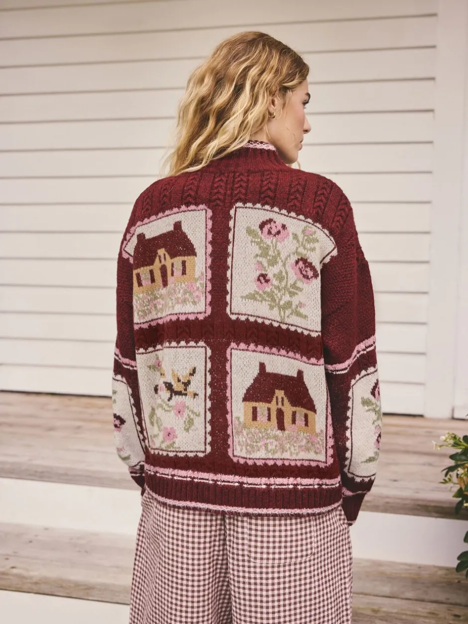 Gebreide Kleding|Next Bessenroze - House Knit Cardigan