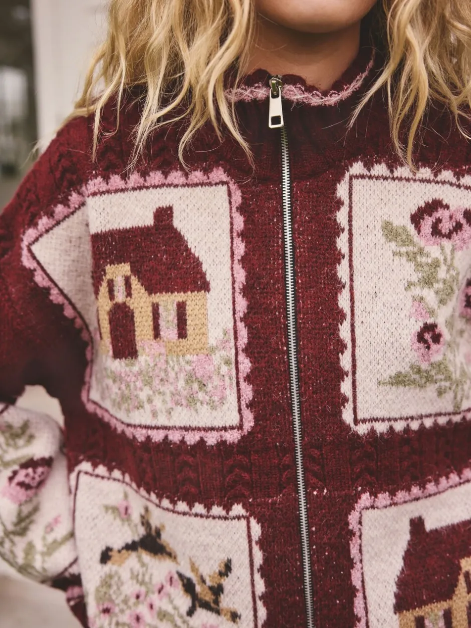 Gebreide Kleding|Next Bessenroze - House Knit Cardigan