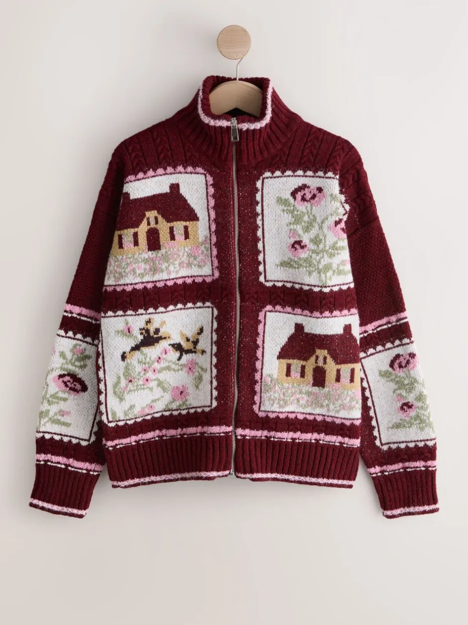 Gebreide Kleding|Next Bessenroze - House Knit Cardigan