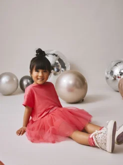 Tops|Tops|Next - Set van top en tutu-rok (3mnd-7jr) Bessenroze