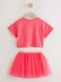 Tops|Tops|Next - Set van top en tutu-rok (3mnd-7jr) Bessenroze