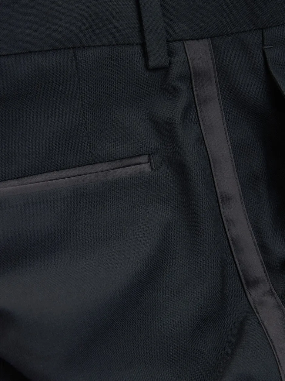 Smokings En Feestkleding|Next - Normale Pasvorm - Pantalon in smokingstijl Biesdetail