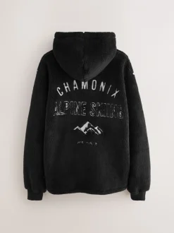 Loungewear|Sweaters En Hoody´S|Next Black Chamonix Pattern - Pullover hoodie van borg