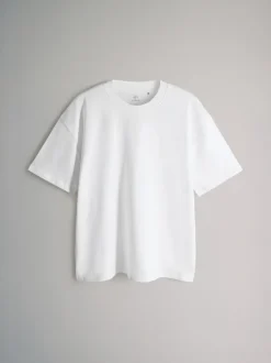 Loungewear|The Set - 4 Pack Short Sleeve Cotton T-Shirts Black Grey White